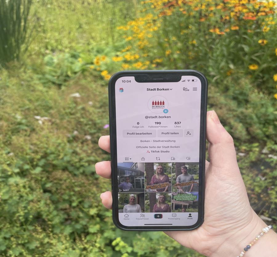 Stadt Borken startet Kanal bei TikTok