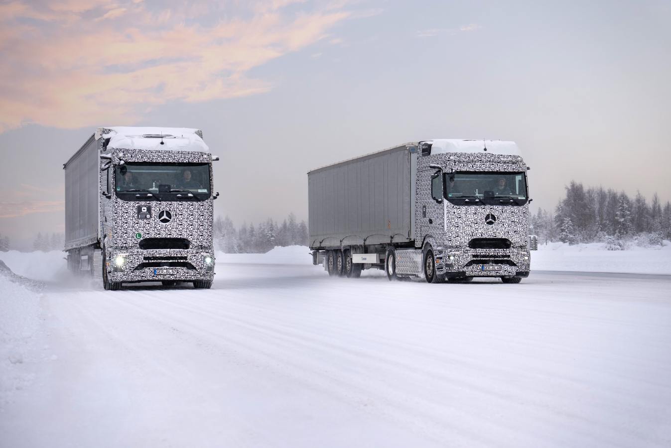 Mercedes-Benz Trucks schließt in Finnland letzte Wintererprobung des eActros 600 vor Serienstart erfolgreich ab