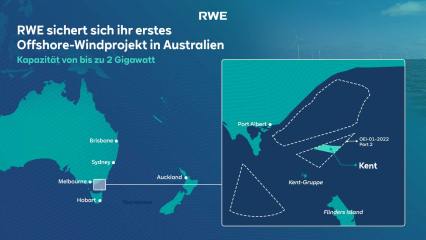 RWE sichert sich ihr erstes Offshore-Windprojekt in Australien mit einer Kapazität von bis zu 2 Gigawatt - Image