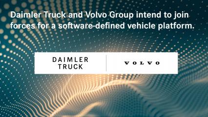 Daimler Truck und Volvo Group treiben digitale Transformation voran und beabsichtigen Gründung eines Joint Ventures zur Entwicklung einer softwaredefinierten Fahrzeugplattform - Image