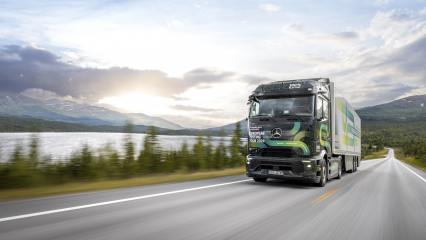 Elektrische Europatour: eActros 600 Test-Trucks erreichen nördlichstes Etappenziel - Image